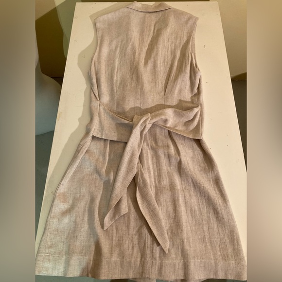 NWOT Long linen cardigan/vest with 4 buttons - Picture 3 of 6